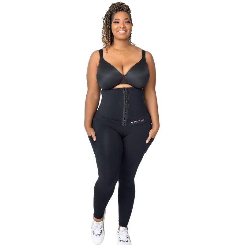 Wholesale SoCinched™ High Waisted Tummy Control Side Pocket Shaping  Training Plus Size Leggings