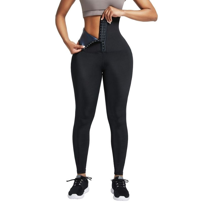  NANOHERTZ Sauna Sweat Shapewear Leggings Pants Boxing Workout  Suit Waist Trainer Shaper Sweatsuit Exercise Fitness Gym Women : Sports &  Outdoors